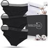 NANASPHERE Mutande Mestruali Assorbenti 3 Diversi Pizzo Set di 3 + Sacco Lavaggio | Donna Ciclo Flusso Abbondante | Cotone Organico | Slip Mestruale Donna | Incontinenza Perdita Urinaria Post Parto Adolescente