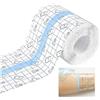 Leonshco 10 Cm * 10 Metri Cerotti Impermeabili Benda Impermeabile, Cerotti Trasparenti Impermeabili, Cerotto Impermeabile Del Tatuaggio, Allungamento in Gesso Fisso E Anti-Allergico, Adatto a Sport, Doccia