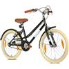 PROMETHEUS BICYCLES Bicicletta retrò per bambini da 20 pollici, da 20 pollici, per bambini dai 6 anni in su, colore nero