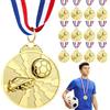 Hianjoo 12 Pezzi Medaglie Metallo Calcio, Medaglie Premiazioni Metallo per Bambini e Adulti, Medaglia di Partecipazione per Competizioni Sportive, Celebrazioni e Bomboniere per Feste di Calcio