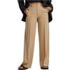 Urban Classics Ladies Wide Pleated Pants - Pantaloni da Donna, in Tessuto, Colore: Nero, Beige, 38