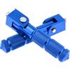 Windance Supporti per piedi passeggero M8 da 8 mm, Pedali pieghevoli antiscivolo a 90 gradi per moto, scooter, bicicletta, bici elettrica (Blu)