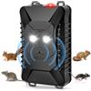 Elezenioc Ultrasuoni per Topi, 12v Repellente Martore Auto con Flash, per Auto, con Flash, Repellente Anti-Martore per Auto, Garage, Fienile, Magazzino, Anti Faine, Donnole, Roditori