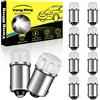 YONGMING BA9S lampadine a LED BA9, 53 57 1895 64111 1891 LED Bub, per luci di posizione laterali delle cume, 12V, confezione da 10 (bianco)