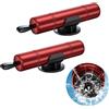 DALAETUS 2 Pezzi Strumento di Emergenza Taglia Cinture di Sicurezza e Rompivetro con 2 Supporti - Rompi Vetro Auto Emergenza, 2-in-1 Martello di Emergenza per Auto e Taglia Cinture, Rosso