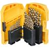 DEWALT Set EXTREME 2 HSS-G da 29 pezzi, ideale per la foratura di acciai legati e non legati con una resistenza alla trazione fino a 900 N/mm², DT7926-XJ