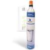 OOZE ACQUA BOX BOMBOLA Co2 per GASATORE Acqua FRIZZANTE - Cilindro di Anidride Carbonica Ricarica Gastone Compatibile con SODASTREAM, 80 cl di Gas Equivalente a 60 lt di Acqua GASSATA
