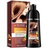 Chenzvora 400ml Shampoo Colorante Castano,Shampoo per Tinture Tonalizzante Capelli,Marrone Hair Dye 4 In 1,Istantaneo Tonalizzante Capelli Castano Per Uomo Donna