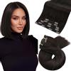 Moresoo Extension Capelli Veri Clip Castano Scuro Remy Umani #2 25cm 5p 80g