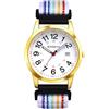 OIDEA Orologio Uomo Elastico Polso: Analogico al Quarzo Numeri Arabi per Una Facile Lettura Cinturino Corda intrecciata Calendario - 24 Ore Orologio Medico Lavoro Unisex Colore 8