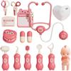 CHUNLINLAODA 15PCS Valigetta Dottore Bambini CHUNLINLAODA-kit Dottoressa Bambina Kit Dottore Bambino con stetoscopio Borsa da Medico Portatile Gioco di Ruolo Gioco Educativo Regalo Bambini di 3-8 Anni