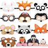TaimeiMao 10 Pezzi Animali per Bambini Feltro Mascherine,Maschere di Animali per Bambini,Paw Dog Patrol Mascherine Feltro,Maschere da Festa,Cosplay Mascherina,per Cosplay Natale Halloween
