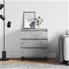 homiuse Credenze 60x35x70 cm Credenze Buffet Credenza Per Cucina Mobili Cassettiere Camera Da Letto Cassettone Legno Mobiletto Sala Credenze Basse Grigio Cemento