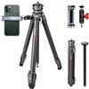 COMAN Zero F38 Treppiede in Fibra di Carbonio, Dotato di Testa Sferica Panoramica a 360°, Treppiede Fotocamere Reflex alla Fotografia, Con Asse Centrale, Carico Massimo 18kg
