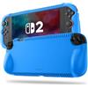 FINTIE Custodia in Silicone per Nintendo 2 (2025) - Cover Protettiva Morbida [Antiscivolo] [Antiurto] con Slot per Schede di Gioco e Design Ergonomico, Protezione Anticaduta, Blu