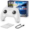 STARDRONE Telecomando Simulatore Volo Drone S8 8 Canali per Giochi FPV Drone, Supporto Sistemi & Piattaforme Popolari Piloti Principianti e Professionisti (Moda (Bianco)
