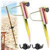 NCTNCX Ombrellone da 2 pezzi, con gancio, supporto per ombrelloni da 20 - 35 mm, adatto per spiaggia, erba, sabbia