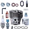Mtanlo Kit Pistone Cilindro Big Bore 52MM per Stihl MS441 MS441C MS 441 Motosega Placcato Nikasil 1138020 1201 Parti di Riparazione con Filtro Carburante Tubo di Raccolta Tappo del Cilindro