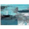 KITHOME Tappeto antiscivolo contemporaneo turchese grigio arte astratta pittura verde acqua rettangolare tappeto tappeto per interni 2,7 'x 5', 2'7 x 5' (20210514huzhiyuanKTSHZF02593MDKAKTE)