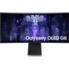 SAMSUNG Odyssey OLED G8 34'' Monitor Gaming, 34 ", WQHD, 3440 x 1440 Pixel, tempo di risposta 0,03 ms, refresh rate 175 Hz