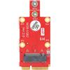 fasient1 Adattatore Mini PCIe M.2, 3042/3052 M.2 Key B a scheda Mini PCI-E Convertitore di schede di rete wireless, supporto connettore push per scheda SIM, per laptop/desktop/PC