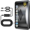 TE-Voze Potente Amplificatore Antenna TV Interna, 600KM Gamma 360° Ricezione del Segnale Antenna TV Digitale per 1080P 4K Tutte le Vecchie e Smart DTT DVB-T/DVB-T 2, 10M Cavo Coassiale