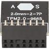 Tangxi Modulo TPM 2.0 per ASUS per Win11 LPC 14 Pin Scheda Crittografata TPM 2.0 Chip Modulo TPM 2.0 Passo 2,0 Mm Scheda PCB 2x7P TPM 2.0 per Scheda Madre del Computer