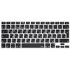 MiNGFi Copritastiera Silicone russo per MacBook Pro 13 A1278 A1425 A1502 (2008-2017), Air 13 A1369 A1466 (2010-2017), Pro 15 A1398 A1286 (2008-2015), Pro 17 A1297 (2011) EU/ISO - Nero
