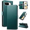 Yunubeyii Cover Libro per Google Pixel 9A - [Blocco RFID] Luxury PU Leather Portafoglio Card Holder Magnetic Phone Custodia con Kickstand, Cover Protettiva Antiurto, Verde