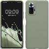 kwmobile Custodia Compatibile con Xiaomi Redmi Note 10 Pro Cover - Back Case per Smartphone in Silicone TPU - Protezione Gommata - verde grigio
