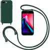 GoodcAcy Cover con Collana per iPhone 7 Plus/iPhone 8 Plus,Custodia Silicone Liquido con cordini,Custodie con Regolabile Collana Antiurto AntiGraffio Case con Laccio Tracolla per iPhone 7 Plus/8 Plus,Verde