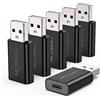 MOSWAG Adattatore da USB C a USB Maschio a USB C Femmina Adattatore USB C Compatibile con caricabatterie Mag Safe, Mac, Mac Book Pro, Mac Book, laptop, PC, computer e altro