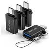 MOGOOD Adattatore USB C Maschio a USB 3.0 Femmina, Adattatore USB a USB C Convertitore OTG Compatibile MacBook Pro, Chromebook, Pixelbook, Microsoft Surface Go, Ss Galaxy S20 S21 S22 Pixel