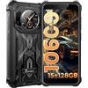 FOSSiBOT F101 PRO Rugged Smartphone 15+128GB Android 13 5.45 HD+ Display 1.32", 10600mAh Telefono Indistruttibile, IP68 IP69K, Fotocamera 24+8MP Dual SIM 4G GPS/OTG