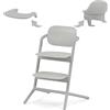 CYBEX Gold LEMO Seggiolone 3-in1, Per Crescere Insieme a Voi, 6 Mesi - 99 Anni, Utilizzabile dalla Nascita con Sdraietta CYBEX, Include Sedile per Bambini e Vassoio, Alluminio/Plastica, Suede Grey