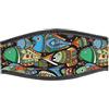 Best Divers, Cinturino Maschera in Neoprene, Chiusura a Strappo, coloured fishes