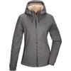 G.I.G.A. DX Donna Giacca in pile lavorata a maglia/Giacca in pile con cappuccio GW 38 WMN KNTFLC JCKT, anthrazit, 44, 43550-000