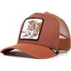 Goorin Bros., The Farm, Cappello trucker unisex per bambini, marrone (Wild Tiger - bambini), taglia unica, taglia unica