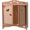 Dida - Armadio 'Fiocco' in Legno per Bambole Piccole, Guardaroba Spazioso per vestiti, Ideale per Giochi di Ruolo, Arredamento Camerette Bambini, Design Italiano di Qualità