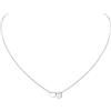 ChicSilver Collana Argento 925 Donna, Collana Donna Argento Cuore con Iniziale Lettera B Lunga 41+5CM, Ciondolo Lettera Ragazza Amicizia Idee Regalo per Compleanno Anniversario Natale