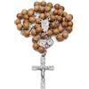 MONDO CATTOLICO - Rosario cattolico in legno di Ulivo per la Cresima con catenina in ottone. Ideale come regalo religioso