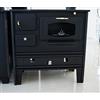 PROMETEY, stufa a legna da cucina con forno con vetro, 7 kW, piastra superiore in ghisa modello NAR