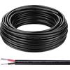 iGreely Cavo 2 x 1,5 iGreely a 2 fili, 16 AWG, cavo elettrico a 2 fili, 15 m, filo di rame stagnato privo di ossigeno, resistente alle alte temperature, morbido e flessibile (50 ft)
