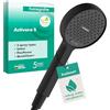 hansgrohe Activera Select S - Doccetta per doccia a risparmio idrico 8 l/min (EcoSmart), Doccino con 2 getti, Soffione doccia rotondo con funzione anticalcare, nero opaco, 28033670