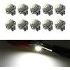 Biqing 10PCS Lampadine LED T5 Bianco,12V Luce Interna Dell'auto T5 B8.5 Lampadine Cruscotto a LED 5630 2SMD per Tachimetro Auto Strumento Cruscotto Indicatore(Diametro: 8mm)