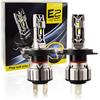 Safego Lampadine H4 LED 8000LM, Fari Abbaglianti o Anabbaglianti per Auto, Kit Lampada Sostituzione per Alogena Lampade e Xenon Luci, 12V DC 6500K Bianco, 1 Anni Garanzia