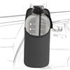 Linkidea portabottiglie laterale extra large per sedile auto, compatibile con EYQ 128 oz e Hydracy 78 oz, borsa porta bicchiere da appendere con tasca in rete, Grigio