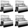TOOSOAR Kit Montaggio Portapacchi in Acciaio Inox 304 per Furgone (4 Pezzi) - Roof Rack Mount Kits Soluzioni DIY per Pannelli Solari, Terrazzo sul Tetto e Tende da Sole