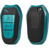 ontto Custodia per Chiave Auto, Adatta per Peugeot 308 408 508 2008 3008 4008 5008 Citroen C4L C6 C3-XR Picasso DS3 DS4 TPU Silicone Custodia Portachiavi Pelle Verde