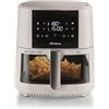 Ariete 4630 Friggitrice ad aria 9L, 1500 W, Capacità 9L, Capacità di cottura 3,5kg, 8 programmi preimpostati, Temperatura fino a 200°, Cestello trasparente per controllo cottura, Bianco